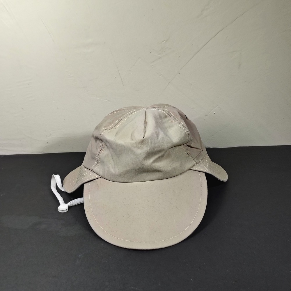 VINTAGE Tarponwear by Simms Sun Hat Mens XL Tan Long Bill Neck Flap Fishing USA